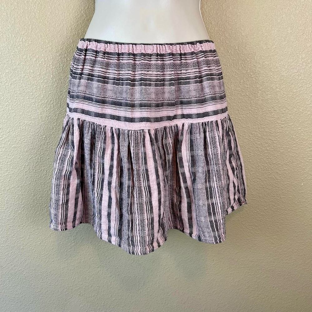 Xirena Striped Gauze Boho Skirt Size L